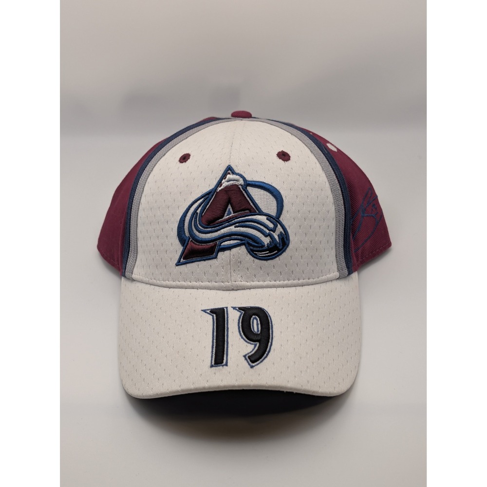 NHL Colorado Avalanche Hat Mens OSFM Maroon Joe Sakic 19 Excellent Signature Cap